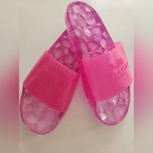 Coach sandals pink slides women's size 7